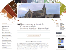 Tablet Screenshot of paroisse-rombas.com